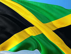 The flag of Jamaica