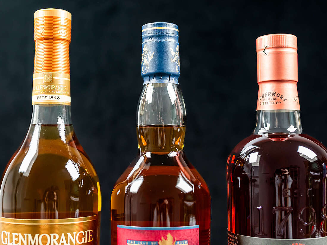 Whisky in different colours