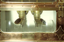 Changeover in the Spirit Safe at Glenfarclas