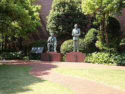 Stature of Torii Shinjiro at the Yamazaki distillery