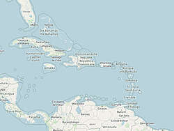Map of the French Antilles