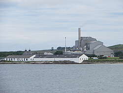 Port Ellen malthouse, in front of the sea