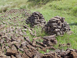 Peat heap at Ardbeg