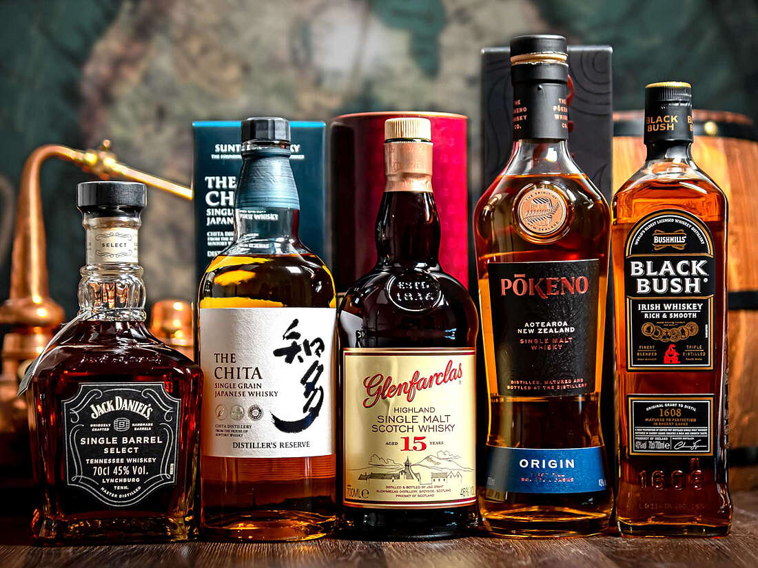 5 international whiskies